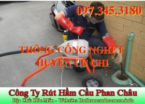 dịch vụ thông cống nghẹt Phan Châu