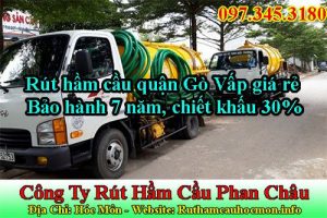 Rút hầm cầu quận Gò Vấp giá rẻ bảo hành 7 năm, chiết khấu 30%