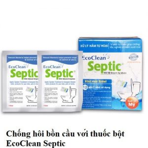 Chống hôi bồn cầu với thuốc bột EcoClean Septic