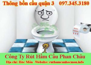 Thông bồn cầu quận 3 Phan Châu giá rẻ 89k BH 2 năm