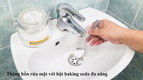 Thông bồn rửa mặt quận 9 bằng baking soda hiệu quả