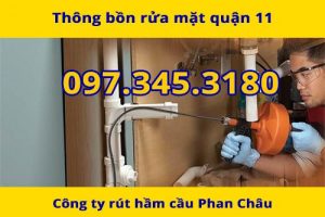 Dịch vụ thông bồn rửa mặt ở quận 11