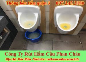 Thông bồn tiểu quận 3 Phan Châu giảm 49k BH 18 tháng